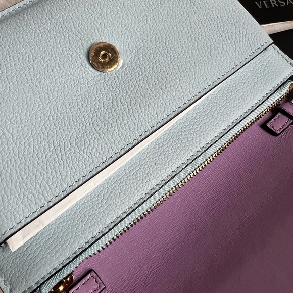 🖤SOLD🖤 Versace light blue ‘La Medusa’ shoulder bag NWT - Picture 12 of 16